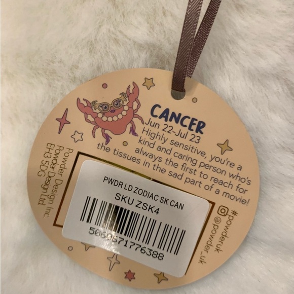 Powder Design Inc UK Zodiac Cancer 🦀 Socks - NWT - Picture 5 of 5